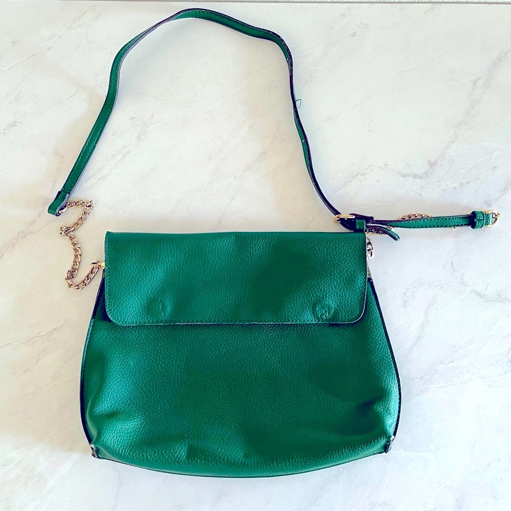 Forest green shoulder/crossbody bag